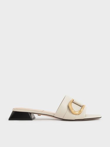 Charles & Keith - Gabine Buckled Leather Mules​ - Charles & Keith - Modalova