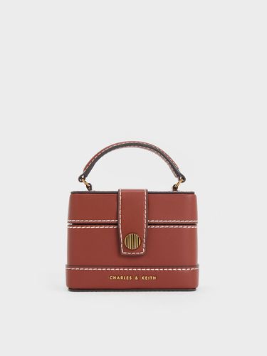 Charles & Keith - Mini Bronte Contrast Trim Top Handle Bag - Charles & Keith - Modalova