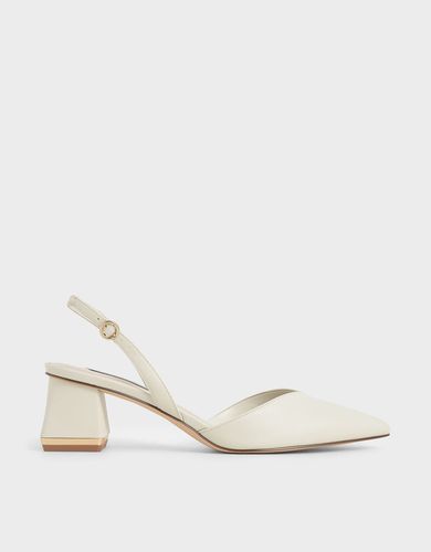 Charles & Keith - Katarina Trapeze Heel Slingback Pumps - Charles & Keith - Modalova