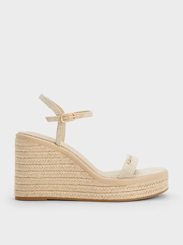 Charles & Keith - Linen Espadrille Wedges - Charles & Keith - Modalova