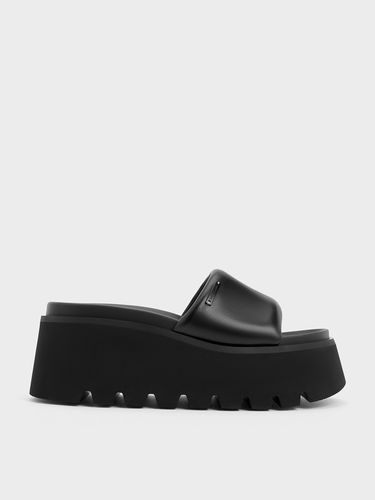 Charles & Keith - Puffy-Strap Flatform Sandals - Charles & Keith - Modalova