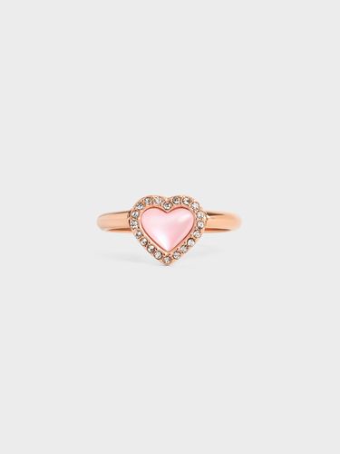 Charles & Keith - Annalise Crystal Heart-Stone Ring - Charles & Keith - Modalova