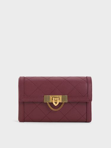 Charles & Keith - Tallulah Quilted Push-Lock Clutch - Charles & Keith - Modalova