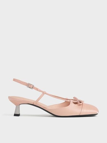 Charles & Keith - Cap-Toe Bow Slingback Pumps - Charles & Keith - Modalova