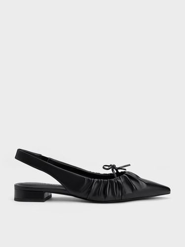 Charles & Keith - Bow Ruched Slingback Flats - Charles & Keith - Modalova