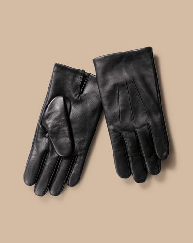 Men's Leather Touch Screen Gloves - , Large by - Charles Tyrwhitt - Modalova