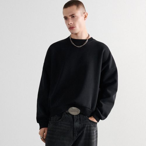 Cropp - Sudadera basic - Negro - Cropp - Modalova