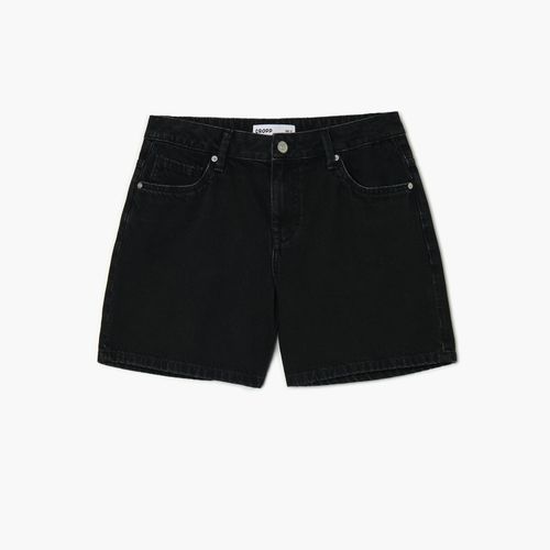 Cropp - Bermudas vaqueras - Negro - Cropp - Modalova