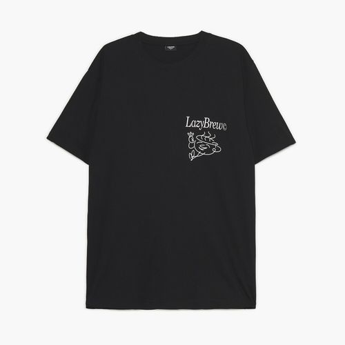 Cropp - Camiseta estampada - Negro - Cropp - Modalova