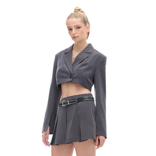 Cropp - Blazer - gris oscuro - Cropp - Modalova