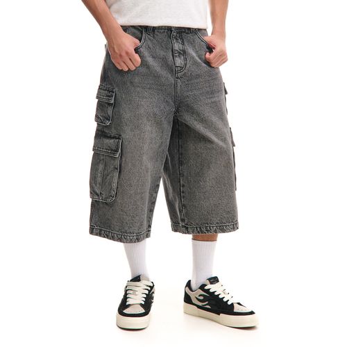 Cropp - Vaqueros cortos - Gris - Cropp - Modalova