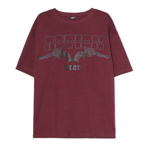 Cropp - Camiseta estampada - maroon - Cropp - Modalova