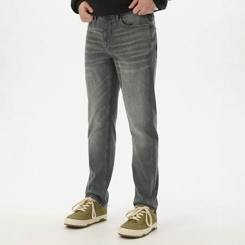 Cropp - Vaqueros slim - Gris - Cropp - Modalova