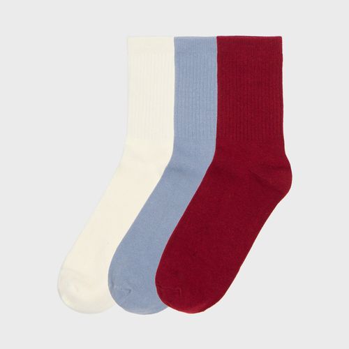 Pack de 3 pares de calcetines basic - Cropp - Modalova