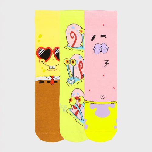 Pack de 3 pares de calcetines SpongeBob SquarePants - Cropp - Modalova