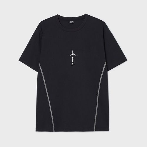Camiseta negra con estampado - Cropp - Modalova