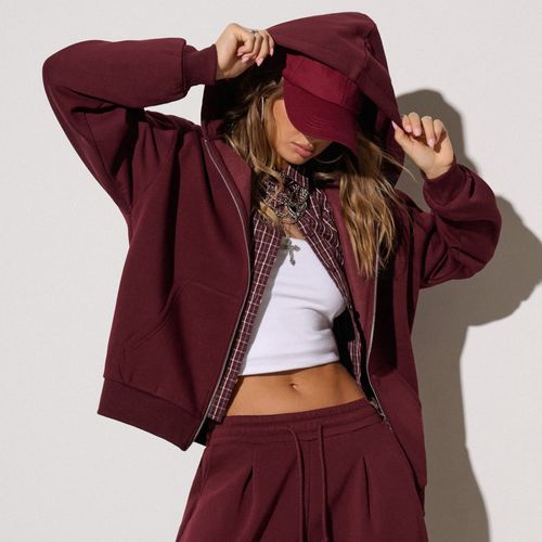 Sudadera oversize con capucha - Cropp - Modalova