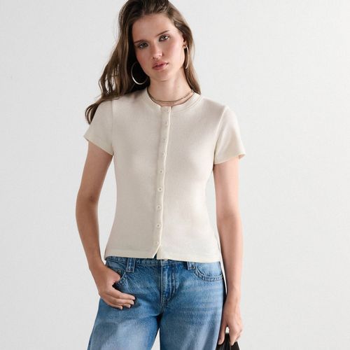 Camiseta con botones - Cropp - Modalova