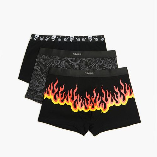 Pack de 3 bóxeres con estampado - Cropp - Modalova