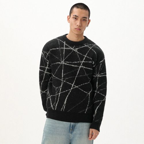 Cropp - Jersey estampada - Negro - Cropp - Modalova