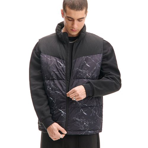 Chaleco acolchado con cuello perkins - Cropp - Modalova