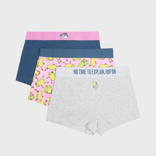 Pack de 3 bóxeres con estampado - Cropp - Modalova