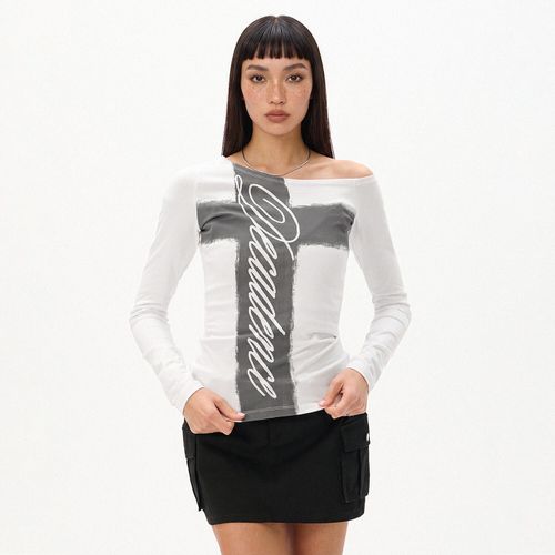 Camiseta de manga larga estampada - Cropp - Modalova