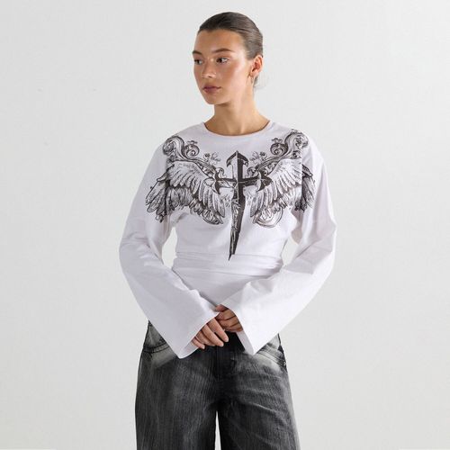 Cropp - Printed blouse - Blanco - Cropp - Modalova