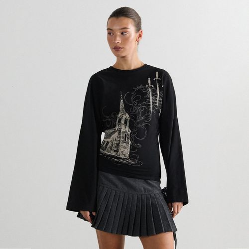 Cropp - Printed blouse - Negro - Cropp - Modalova