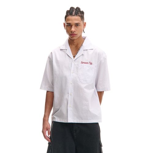 Cropp - Camisa a rayas - Blanco - Cropp - Modalova