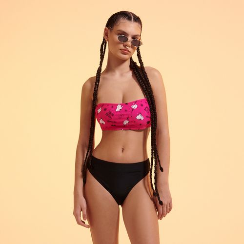 Cropp - Bikini Hello Kitty - Negro - Cropp - Modalova