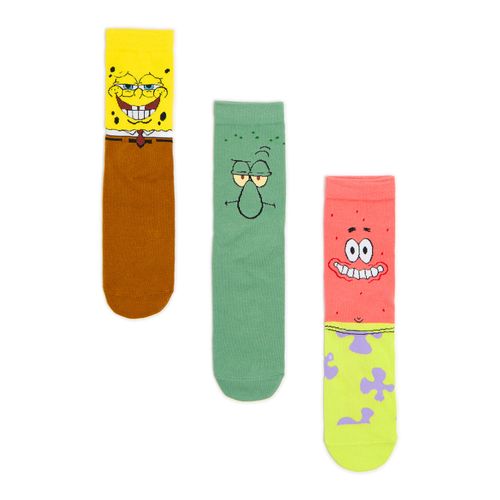 Pack de 3 pares de calcetines largos SpongeBob SquarePants - Cropp - Modalova