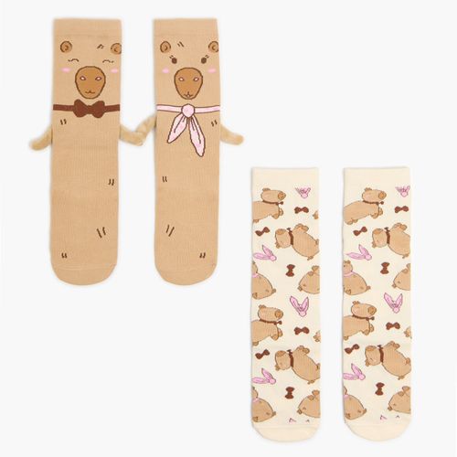 Pack de 2 pares de calcetines - Cropp - Modalova
