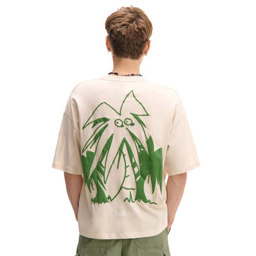 Cropp - T-shirt con stampa - Beige - Cropp - Modalova