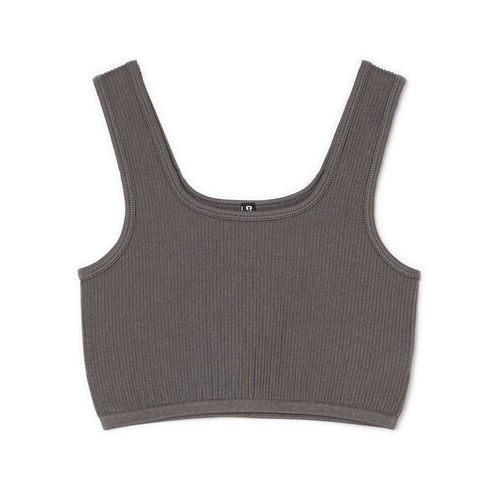 Cropp - Crop top - grigio scuro - Cropp - Modalova