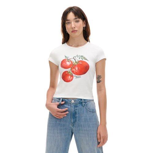 T-shirt bianca con stampa - Cropp - Modalova