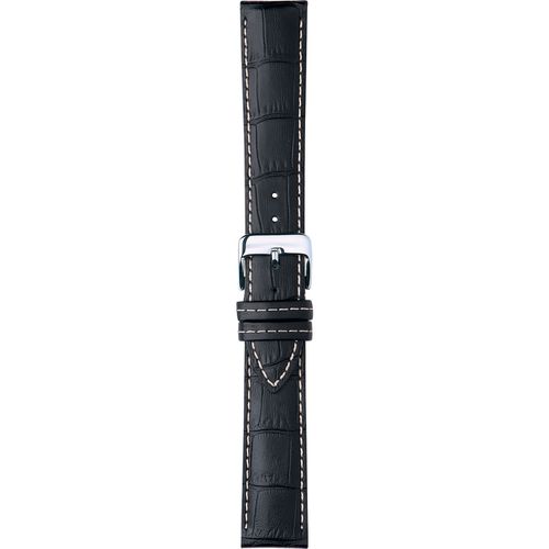 Padded Alligator Grain Leather Watch Strap Regular 20mm/18mm - Babla's Jewellers - Modalova