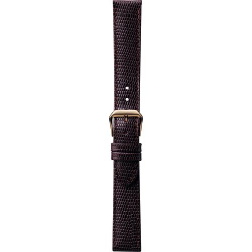 Semi Padded Lizard Grain Leather Watch Strap Regular 10mm/8mm - Babla's Jewellers - Modalova