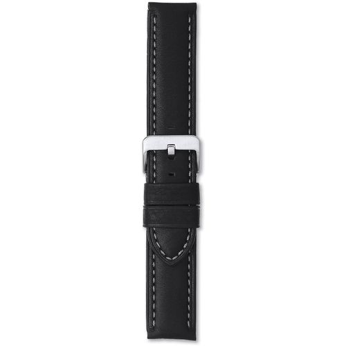 Soft Waterproof Calf Leather Leather Watch Strap Regular 24mm/24mm - Babla's Jewellers - Modalova