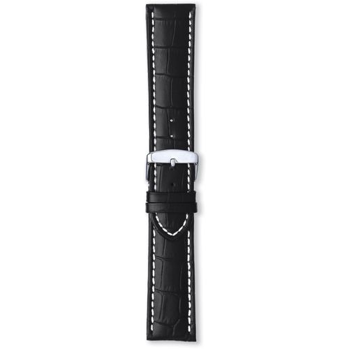 Padded Alligator Grain Leather Watch Strap Regular 22mm/20mm - Babla's Jewellers - Modalova