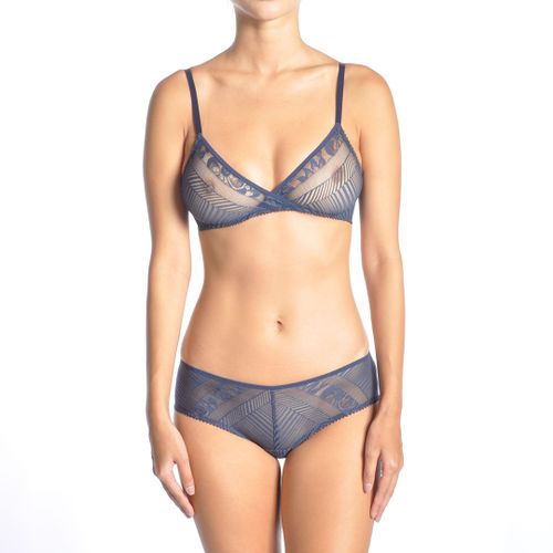 Navy Triangle Bra - Huit - Modalova