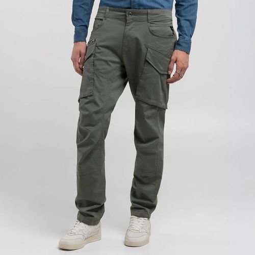 Khaki Joe Cotton Blend Cargo Trousers - Replay - Modalova