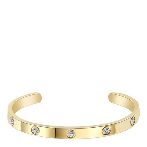 K Gold Open Cuff Cz Bangle - Stephen Oliver - Modalova