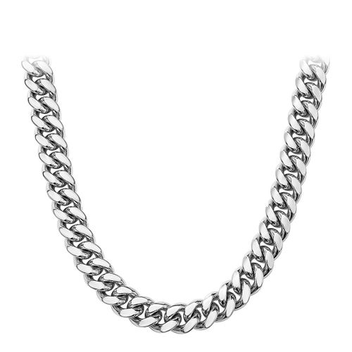 Silver Chain Link Necklace - Stephen Oliver - Modalova