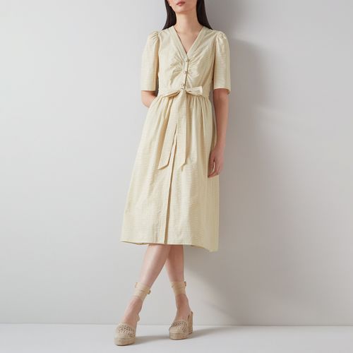 Cream Hendrick Striped Midi Dress - L K Bennett - Modalova