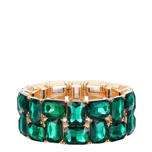 K Emerald Cut Statement Bracelet - Liv Oliver - Modalova