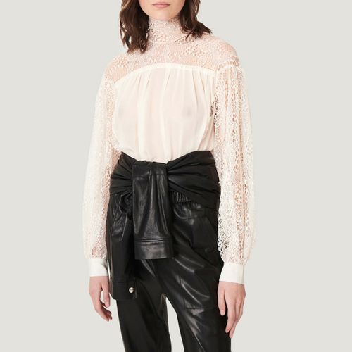 Cream Digwed Sheer Blouse - IRO - Modalova