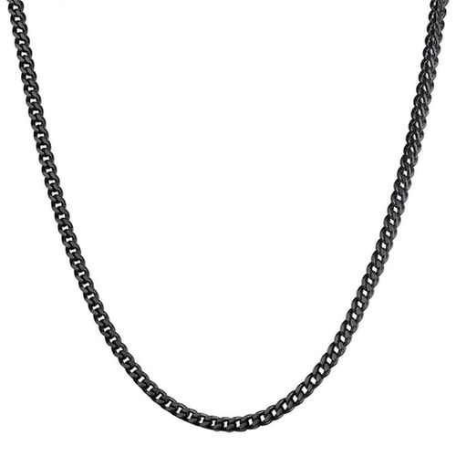 Black Plated Classic Chain Necklace - Stephen Oliver - Modalova