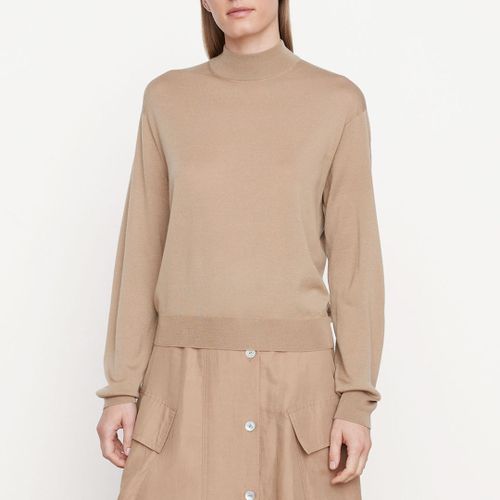 Camel Seamless Wool Jumper - Vince - Modalova