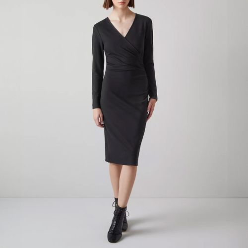 Black Alex Jersey Wrap Dress - L K Bennett - Modalova